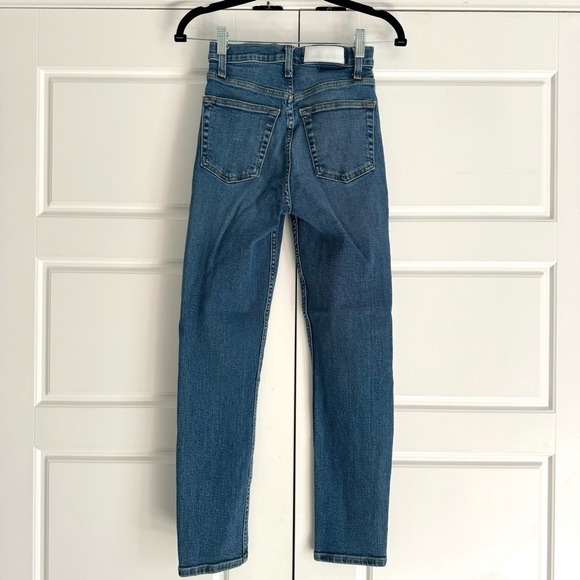 RE/DONE Ultra High Rise Ankle Crop, size 25 - Picture 3 of 11